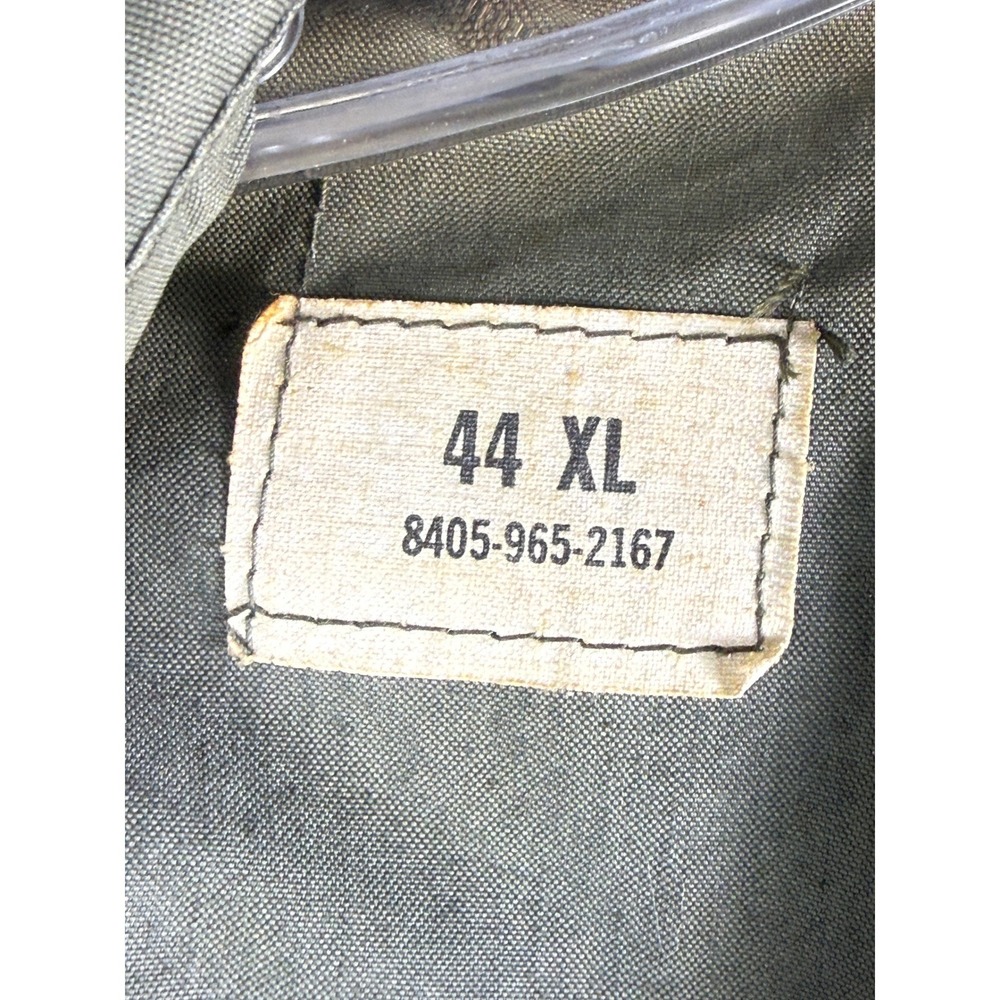 Vintage US Military Trench Coat Green Belted 44 XL Vietnam 8405-965-2167 - Picture 6 of 13